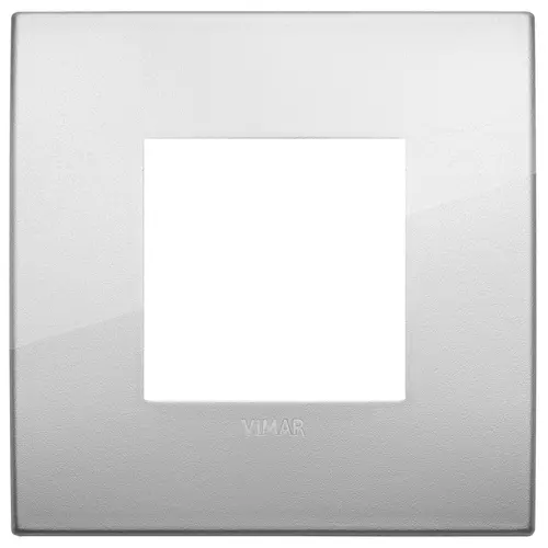 Vimar - 19642.03 - Classic plate 2M metal silver