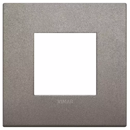 Vimar - 19642.04 - Placa Classic 2M metal titanio mate