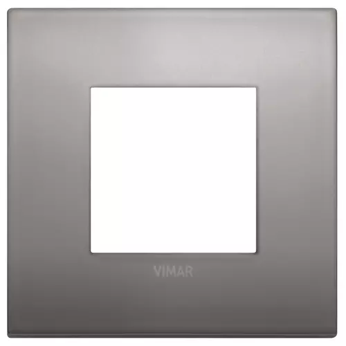 Vimar - 19642.10 - Placa Classic 2M metal níquel negro