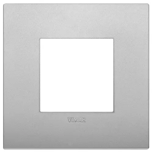 Vimar - 19642.79 - Classic plate 2M techno matt silver