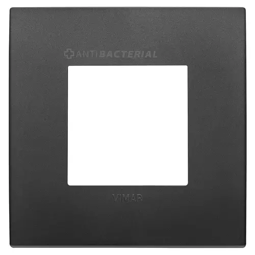 Vimar - 19642.AB.71 - Placa Classic 2M tecno antibact. negro