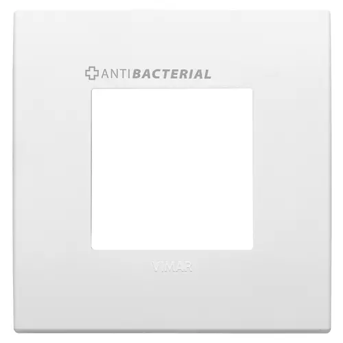 Vimar - 19642.AB.74 - Classic plate 2M techno antibact. white