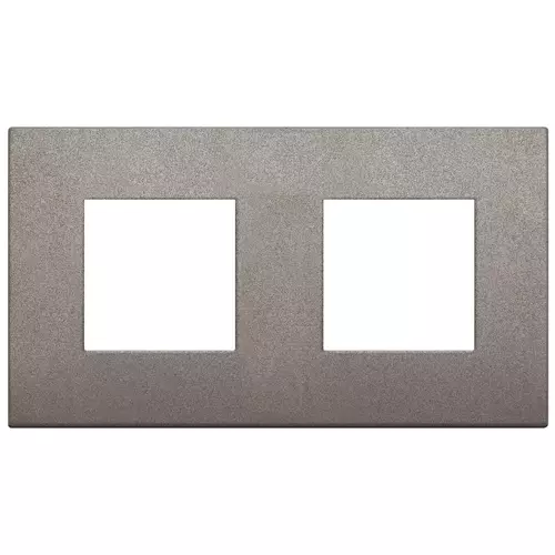 Vimar - 19643.04 - Placa 4M (2+2x71) metal titanio mate