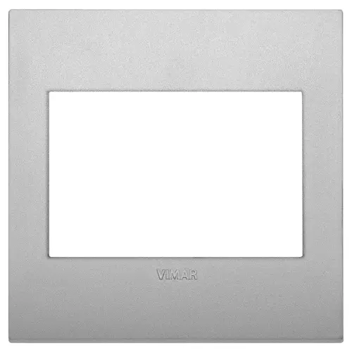 Vimar - 19648.79 - Placa Classic 3M BS tecno silver matt