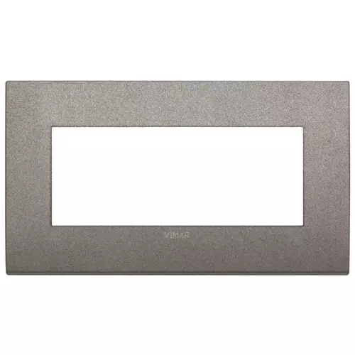 Vimar - 19649.04 - Classic plate 5M BS metal matt titanium