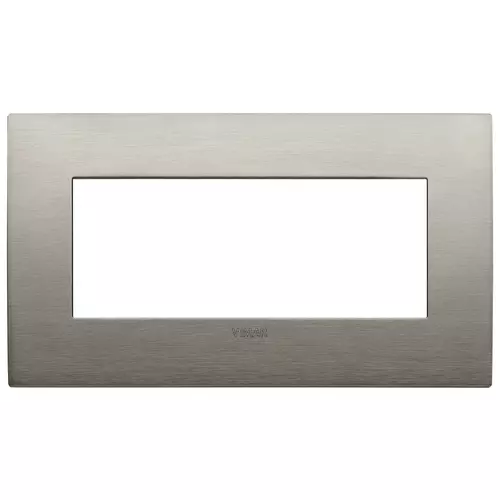 Vimar - 19649.08 - Placa Classic 5M BS metal inox cepillado