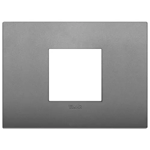 Vimar - 19652.02 - Classic plate 2centrM metal matt slate