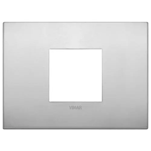 Vimar - 19652.15 - Classic plate 2centrM aluminium