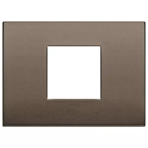 Vimar - 19652.17 - Classic plate 2centrM alu dark bronze