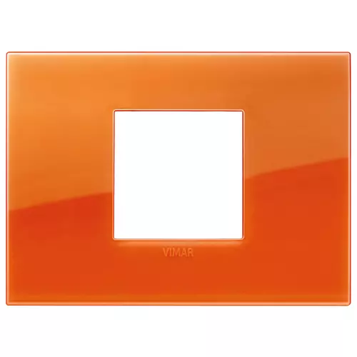 Vimar - 19652.63 - Classic plate 2centrM Reflex orange