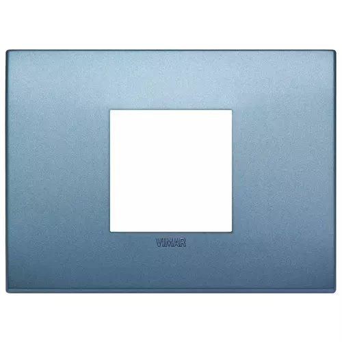 Vimar - 19652.76 - Plaque Classic 2Mcentr.techno bleu mat