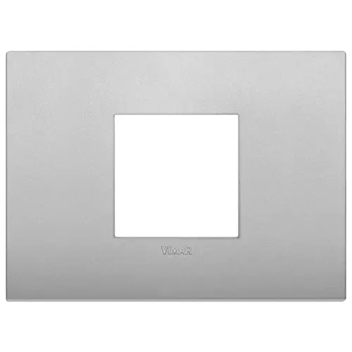 Vimar - 19652.79 - Plaque Classic 2Mcentr.techno silver mat