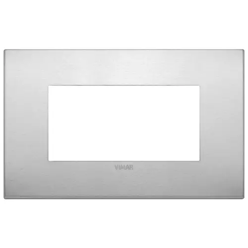 Vimar - 19654.15 - Plaque Classic 4M aluminium