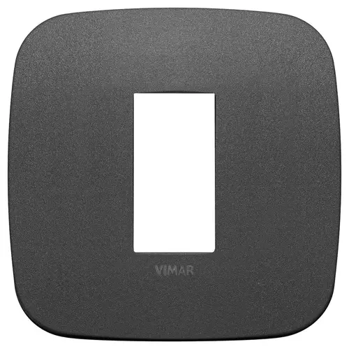 Vimar - 19671.21 - Round plate 1M metal matt graphite