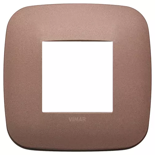 Vimar - 19672.24 - Round plate 2M metal matt bronze