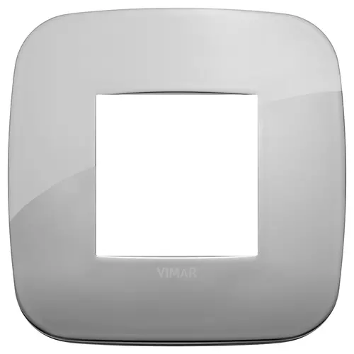 Vimar - 19672.28 - Round plate 2M metal chrome