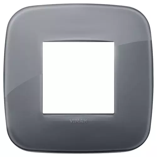 Vimar - 19672.61 - Round plate 2M Reflex smoke grey