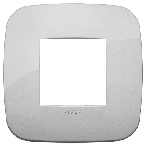 Vimar - 19672.89 - Round plate 2M technopolymer silver
