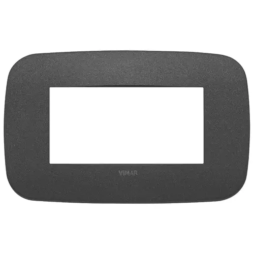 Vimar - 19684.21 - Round plate 4M metal matt graphite