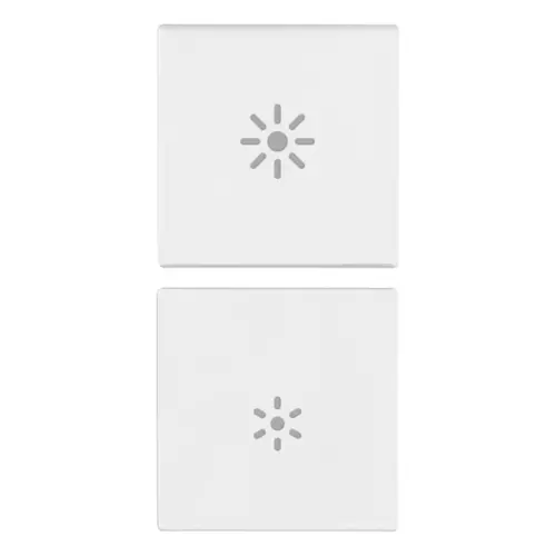 Vimar - 19751.3.B - Due mezzi tasti 1M dimmer bianco