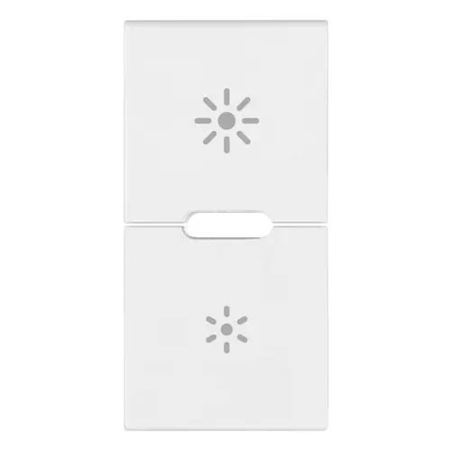 Vimar - 19755.3.B - Due mezzi tasti 1M dimmer bianco