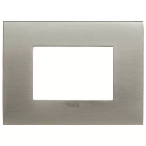 Vimar - 19953.08 - Plaque Arké fit 3M métal inox brossé