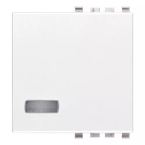 Vimar - 20027.B - Touche 2M avec diffuseur blanc