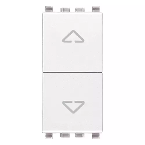 Vimar - 20062.B - Two interlocked NO+NO 10A pushes white