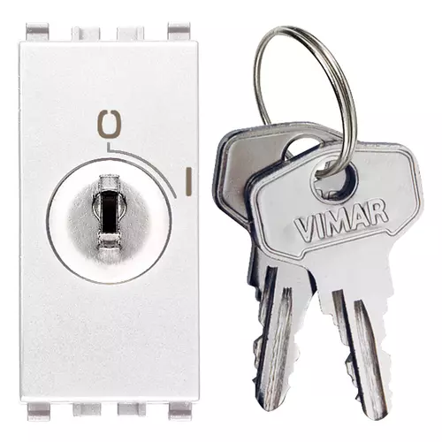 Vimar - 20083.B - 2P 16(3)A 1-way switch +key white