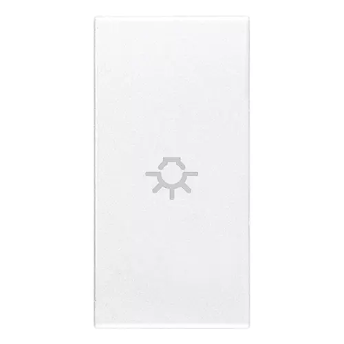 Vimar - 20131.L.B - Tecla axial 1M símbolo luz blanco