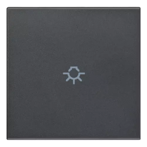 Vimar - 20132.L - Tasto 2M simbolo luce assiale grigio