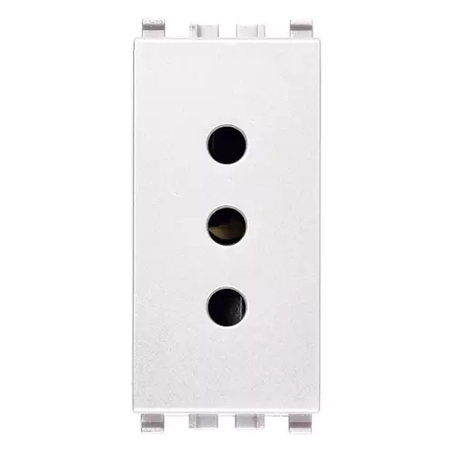 Vimar - 20201.B - 2P+E 10A P11 outlet white