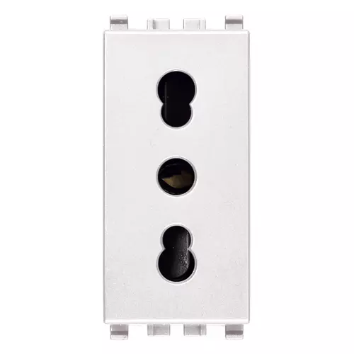 Vimar - 20203.B - 2P+E 16A P17/11 outlet white