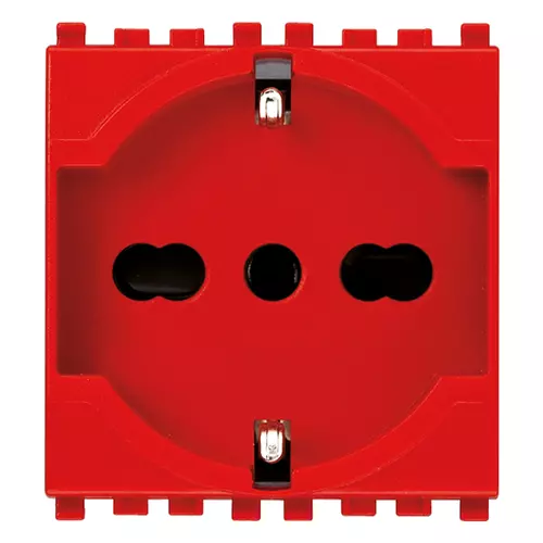 Vimar - 20210.R - Toma 2P+T 16A universal rojo