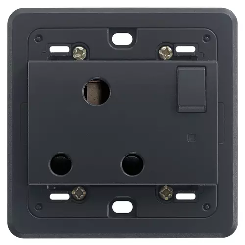 Vimar - 20217.L - Switched 2P+E 15A English outlet grey