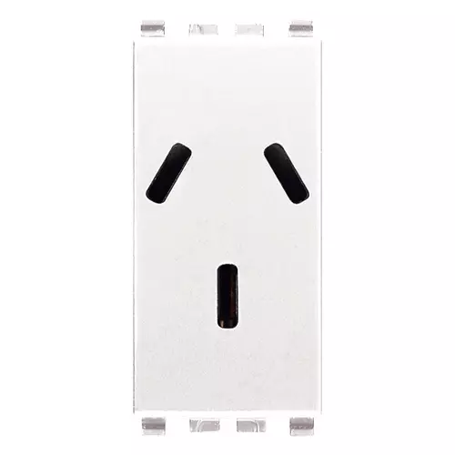 Vimar - 20250.B - 2P+E 10A Argentinian SICURY outlet white