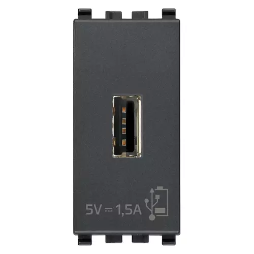 Vimar - 20292 - Unità alimentazione USB 5V1,5A 1M grigio