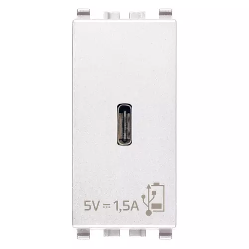 Vimar - 20292.C.B - Alimentatore USB C 5V 1,5A 1M bianco