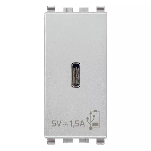 Vimar - 20292.C.N - Μονάδα τροφοδοσίας USB ‫C 5V 1,5A1M Next
