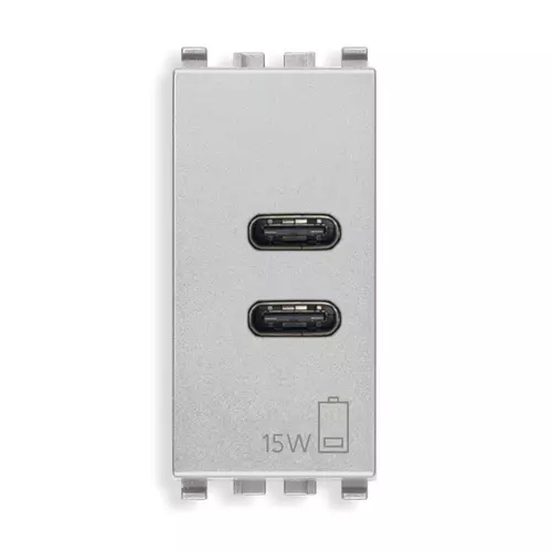 Vimar - 20292.CC.N - C+C-USB supply unit 15W 3A 5V 1M Next