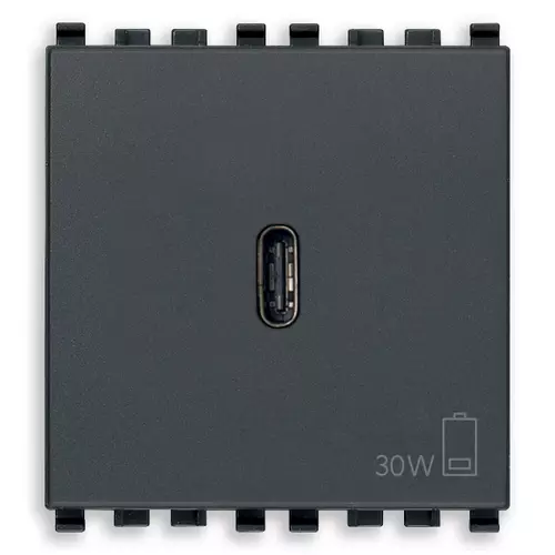 Vimar - 20298 - USB-C supply unit 30W PD grey