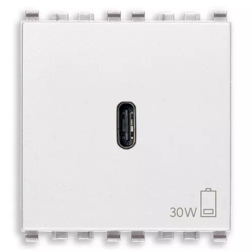 Vimar - 20298.B - USB-C supply unit 30W PD white