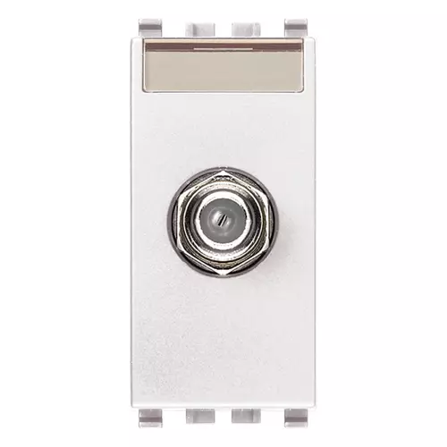 Vimar - 20318.B - F type female socket connector white