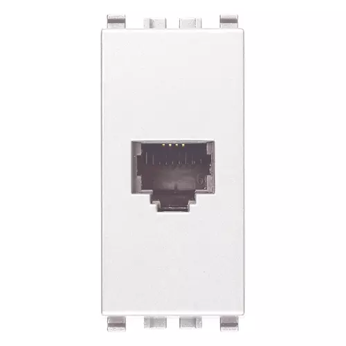 Vimar - 20320.B - RJ11 phone jack 6/4 white