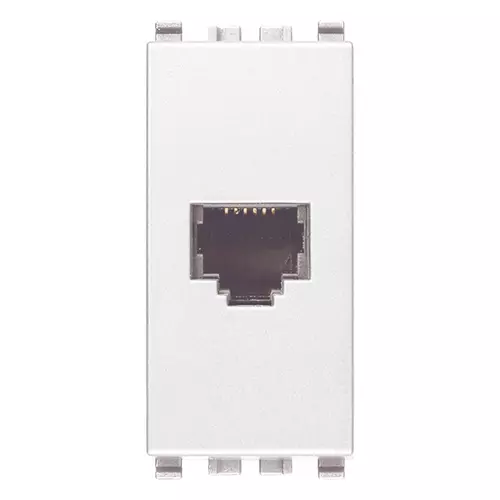 Vimar - 20321.B - Connecteur téléphonique RJ12 6/6 blanc