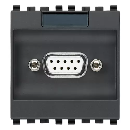 Vimar - 20365 - 9P SUB D socket connector grey