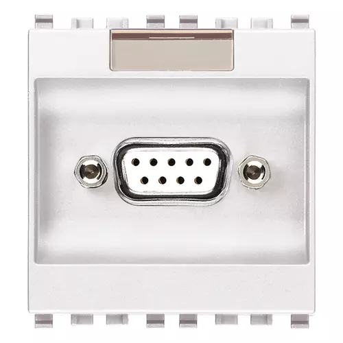 Vimar - 20365.B - 9P SUB D socket connector white