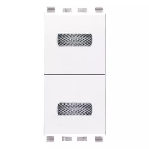 Vimar - 20388.B - Neutral double indicator unit white