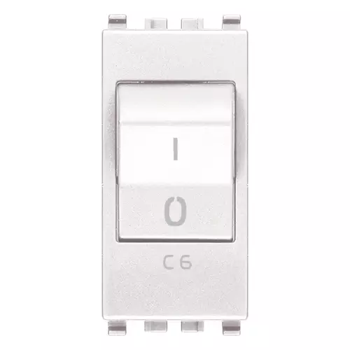 Vimar - 20405.06.B - Interruptor MT 1P+N C6 120-230V blanco