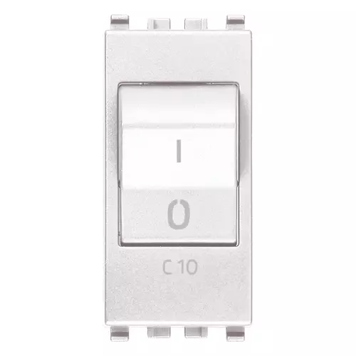 Vimar - 20405.10.B - Interruttore MT 1P+N C10 120-230V bianco